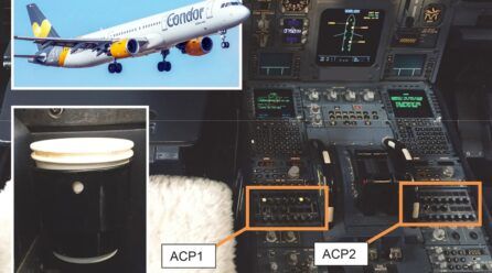 Plane forced to divert after pilot spills coffee on controls causing ‘burning smell’ in cabin